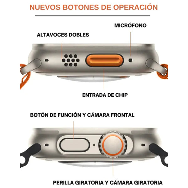 ⌚RELOJ INTELIGENTE - TEN UN MINI CELULAR EN TU MUÑECA + FUNCIONES EXCLUSIVAS DE CONTROL DE SALUD